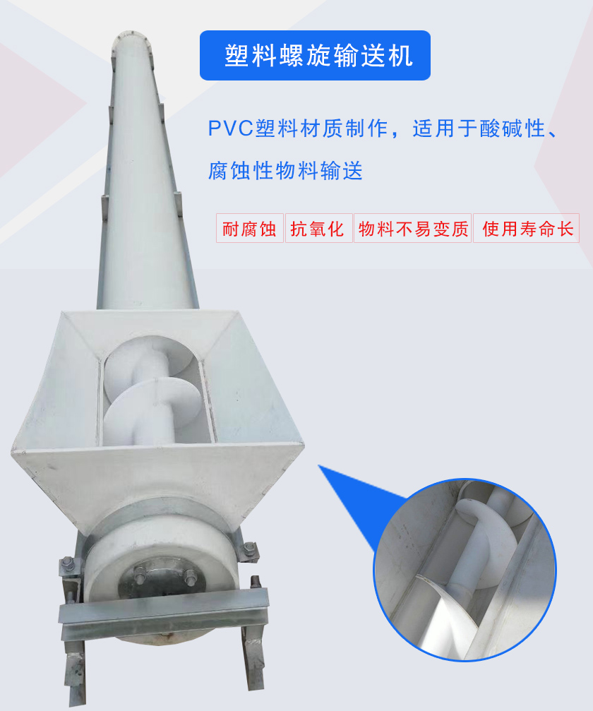 PVC塑料材質(zhì)制作,適用于酸堿性、腐蝕性物料輸送